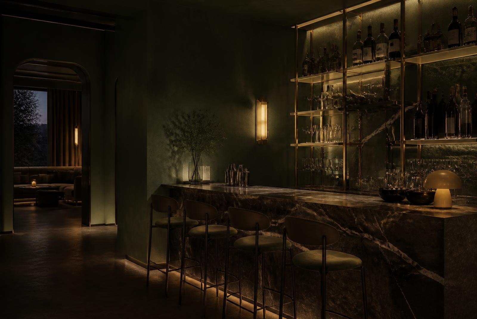 Barra contemporánea de coctelería, imagen de referencia del bar Abrecaminos